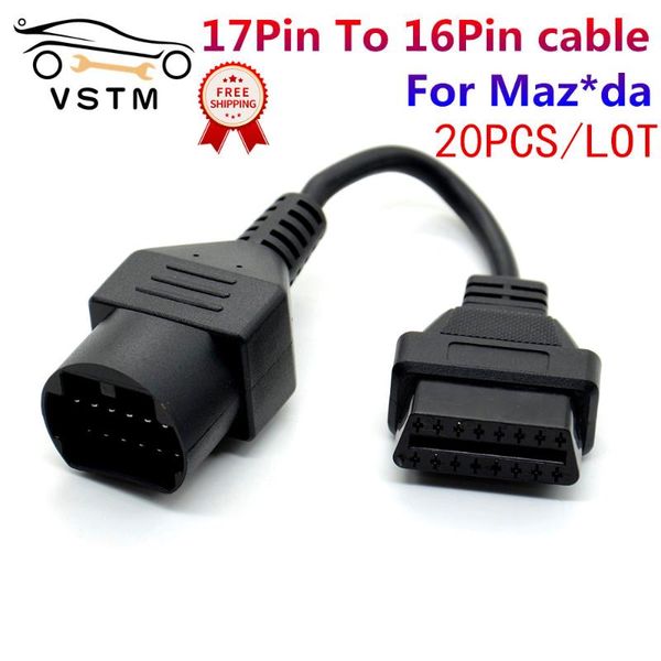 diagnostic tools 20pcs/lot ly for maz*da 17pin to 16pin obdii scanner code connectors obd obd2 cable adapter connector ship
diagnostic tools 20pcs/lot ly for maz*da 17pin to 16pin obdii scanner code connectors obd obd2 cable adapter connector ship