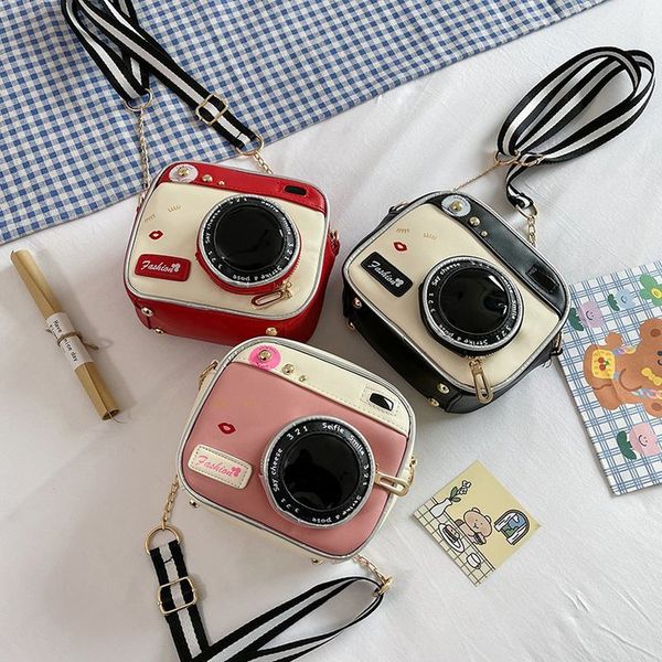 fashion creative bags funny personality camera shape ladies pu small shoulder bag cute contrast color mini cameras handbag
fashion creative bags funny personality camera shape ladies pu small shoulder bag cute contrast color mini cameras handbag