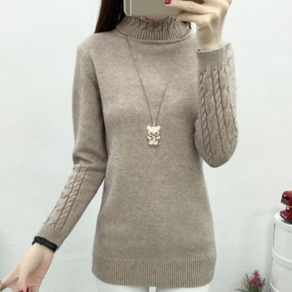 women's sweaters turtleneck women sweater khaki long sleeve pullover 2021 autumn winter casual pink jumper loose, White;black
women's sweaters turtleneck women sweater khaki long sleeve pullover 2021 autumn winter casual pink jumper loose, White;black