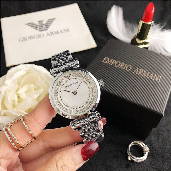 luxury ar brand gold watch casual women watches diamond case fashion dress designer stainless steel ladies sliver strap quartz movement, Slivery;brown
luxury ar brand gold watch casual women watches diamond case fashion dress designer stainless steel ladies sliver strap quartz movement, Slivery;brown
