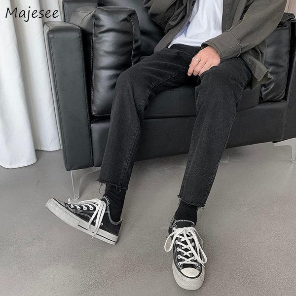 men's jeans men black denim ankle-length vintage fur-line harajuku ins punk straight trousers casual cool simple cowboy slim trendy, Blue
men's jeans men black denim ankle-length vintage fur-line harajuku ins punk straight trousers casual cool simple cowboy slim trendy, Blue