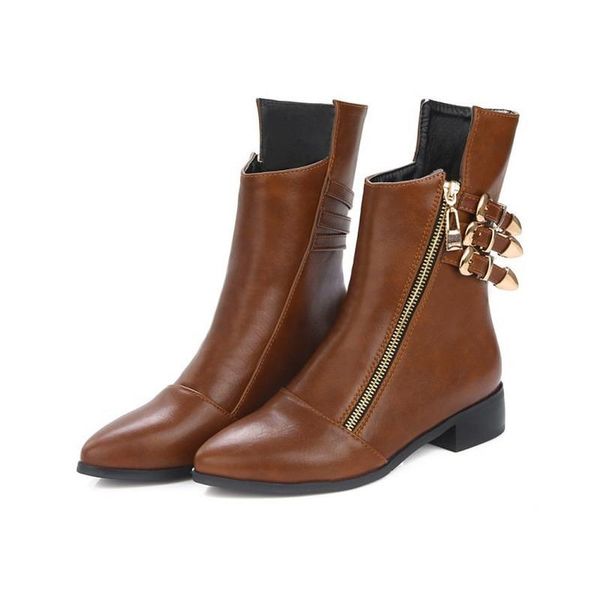 boots leosoxs women comfort pointed-toe square heel shoes female autumn winter short buckle ladies zipper plus size 34-44, Black
boots leosoxs women comfort pointed-toe square heel shoes female autumn winter short buckle ladies zipper plus size 34-44, Black
