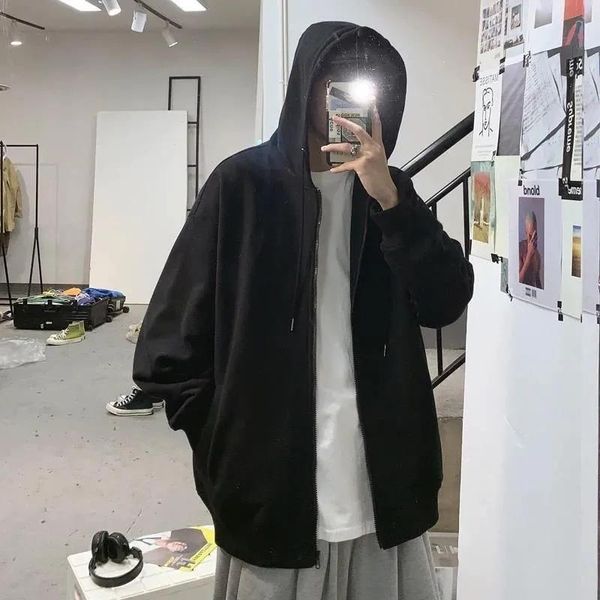 men's hoodies & sweatshirts harajuku men women retro long sleeve sweatshirt hoodis zipper loose oversized hip hop streetwear gothic 202, Black
men's hoodies & sweatshirts harajuku men women retro long sleeve sweatshirt hoodis zipper loose oversized hip hop streetwear gothic 202, Black