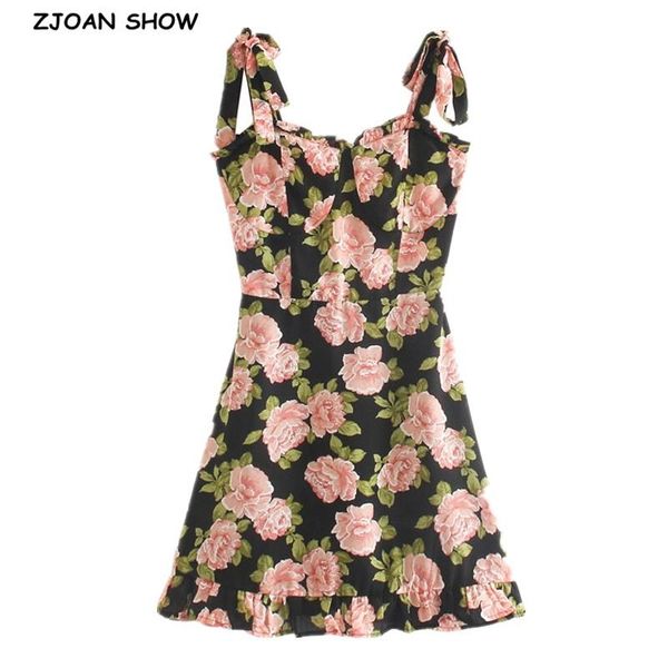 casual dresses summer contrast color floral print women dress ruffles hem tie bow strap sleeveless mini beach holiday vintage, Black;gray
casual dresses summer contrast color floral print women dress ruffles hem tie bow strap sleeveless mini beach holiday vintage, Black;gray