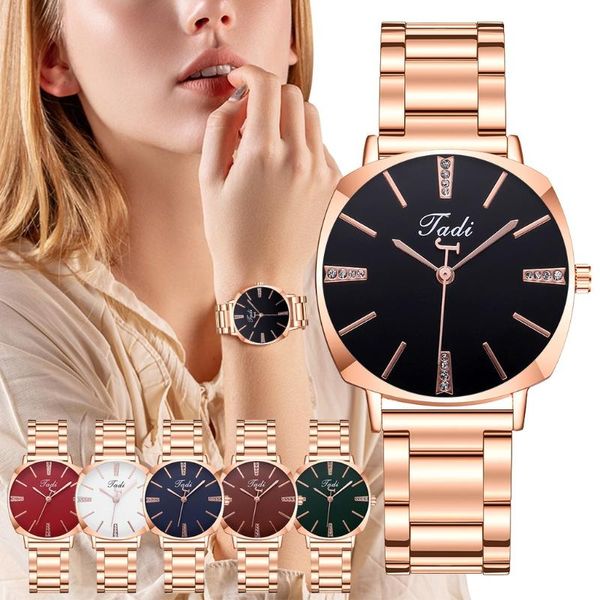 wristwatches fashion women crystal stainless steel analog quartz wrist watch relogio feminino watches bayan kol saati relog, Slivery;brown
wristwatches fashion women crystal stainless steel analog quartz wrist watch relogio feminino watches bayan kol saati relog, Slivery;brown