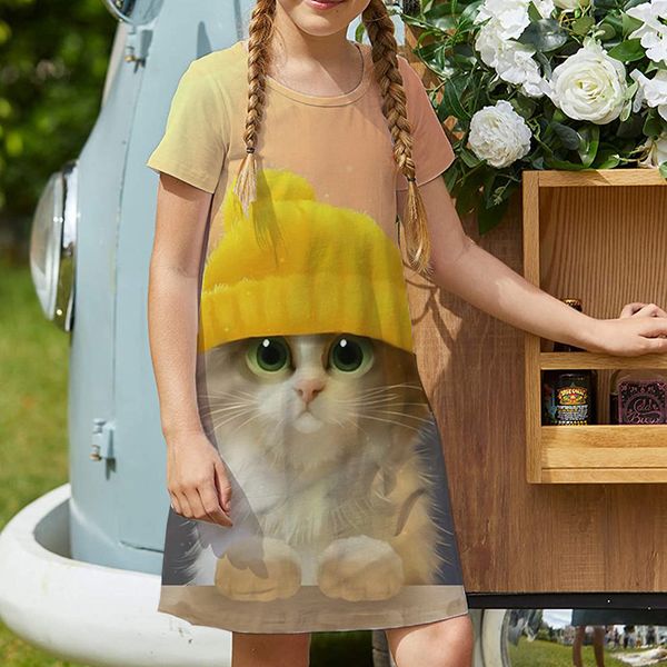 yellow kitten girl dress short-sleeved printed dress children is casual dress a-line skirt length over the knee simple, elegant and colorful, Red;yellow
yellow kitten girl dress short-sleeved printed dress children is casual dress a-line skirt length over the knee simple, elegant and colorful, Red;yellow