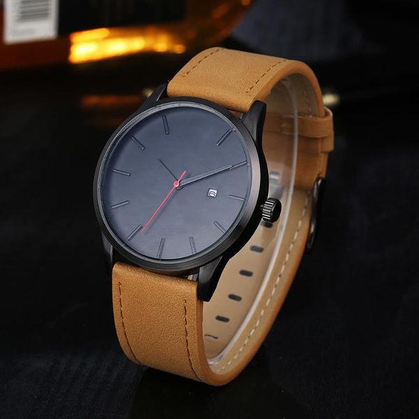 wristwatches trendy large dial military quartz men watch leather outdoor sport complete calendar clock montre homme zegarek damski, Slivery;brown
wristwatches trendy large dial military quartz men watch leather outdoor sport complete calendar clock montre homme zegarek damski, Slivery;brown