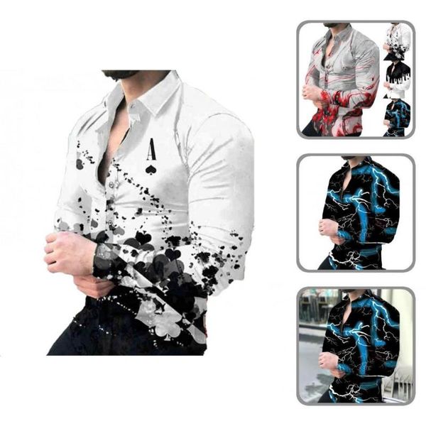 men's casual shirts all match great quick dry spring shirt eye-catching men colorful for going out, White;black
men's casual shirts all match great quick dry spring shirt eye-catching men colorful for going out, White;black