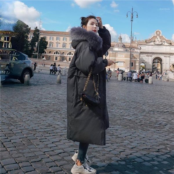 women's down & parkas 2021 winter women clothes long thick warm female oversized cotton jackets ladies fur collar hooded outwear y658, Black
women's down & parkas 2021 winter women clothes long thick warm female oversized cotton jackets ladies fur collar hooded outwear y658, Black
