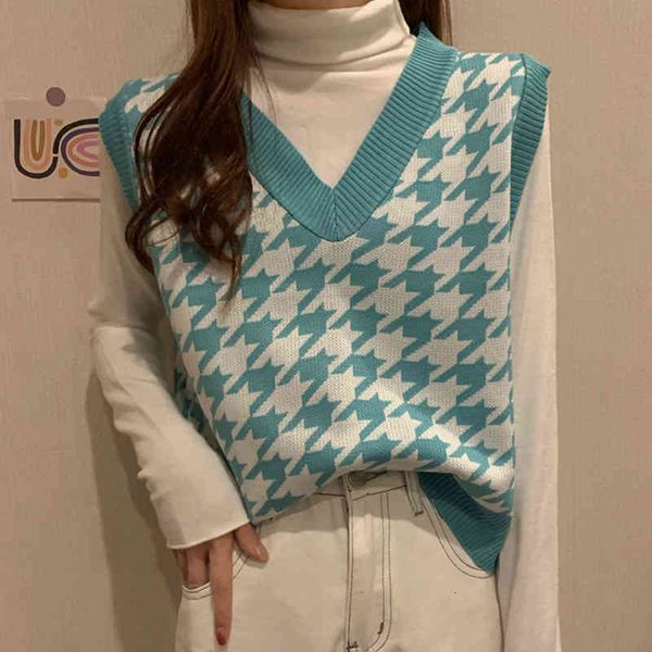 women's sweaters v-neck plaid sweater vest women casual knitted pullovers female autumn korean style loose womens pull femme, White;black
women's sweaters v-neck plaid sweater vest women casual knitted pullovers female autumn korean style loose womens pull femme, White;black