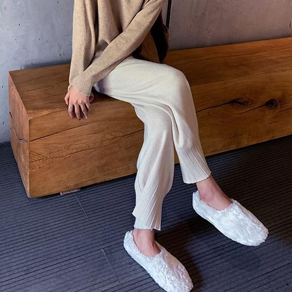 limiguyue autumn winter elastic high waist harem straight pants women knit trousers loose thick wide leg joggers plus size k465 women's, Black;white
limiguyue autumn winter elastic high waist harem straight pants women knit trousers loose thick wide leg joggers plus size k465 women's, Black;white