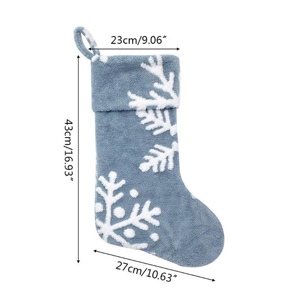 christmas decorations stockings 17'' large snowflake socks plush xmas tree decor drop
christmas decorations stockings 17'' large snowflake socks plush xmas tree decor drop