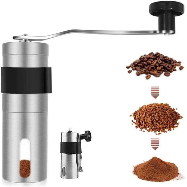 manual coffee grinders silver grinder mini stainless steel hand handmade bean burr mill kitchen tools maker
manual coffee grinders silver grinder mini stainless steel hand handmade bean burr mill kitchen tools maker