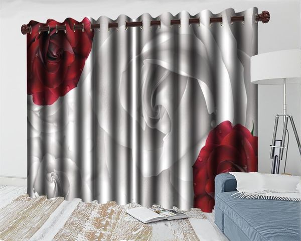 floral 3d curtain red white rose romantic modern decoration window curtains & drapes
floral 3d curtain red white rose romantic modern decoration window curtains & drapes