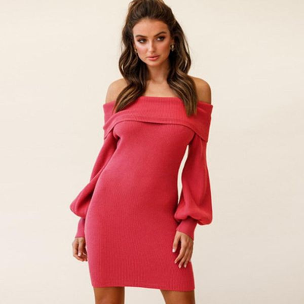 casual dresses autumn and winter fashion solid color slash neck women dress 2021 mini knitted lantern sleeve bag hip xf179, Black;gray
casual dresses autumn and winter fashion solid color slash neck women dress 2021 mini knitted lantern sleeve bag hip xf179, Black;gray
