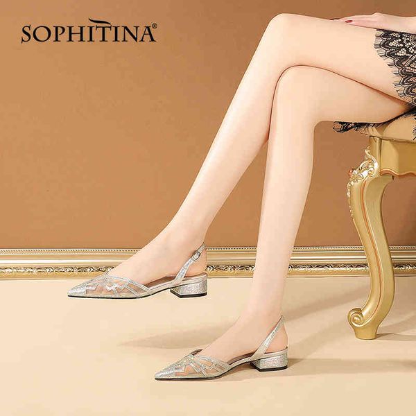 sophitina comfortable flat women's sandals breathable back strap female shoes pointed toe platform casual ladies shoes ao739 210513, Black
sophitina comfortable flat women's sandals breathable back strap female shoes pointed toe platform casual ladies shoes ao739 210513, Black