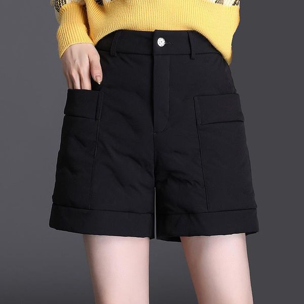 women's shorts winter clothes women elastic high waist thicken warm duck down office lady fashion elegant loose boot short pants 3101, White;black
women's shorts winter clothes women elastic high waist thicken warm duck down office lady fashion elegant loose boot short pants 3101, White;black