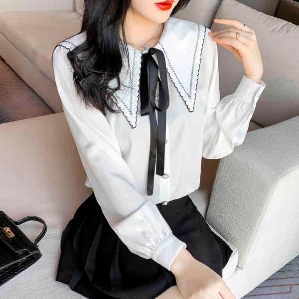 comelwomen long sleeve shirts white blouses vintage korean spring sweet bow loose ladies blouse office lady sweet 210515
comelwomen long sleeve shirts white blouses vintage korean spring sweet bow loose ladies blouse office lady sweet 210515