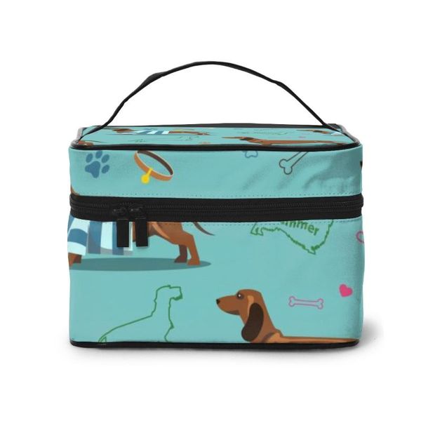 cosmetic bags & cases women's travel organization beauty make up storage lady wash dachshund dogs and bones handbag pouch
cosmetic bags & cases women's travel organization beauty make up storage lady wash dachshund dogs and bones handbag pouch