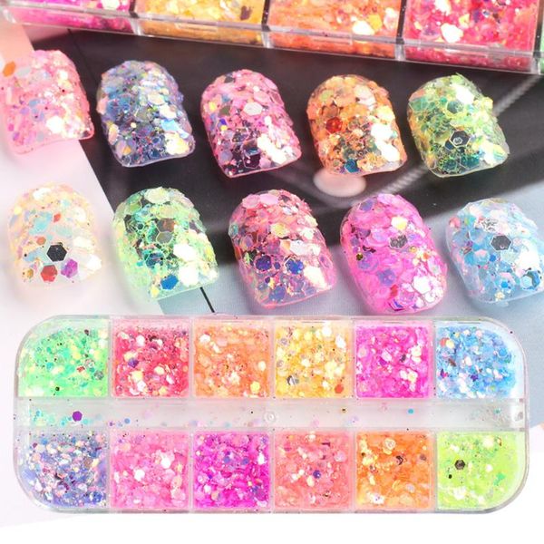 nail glitter 12 grid 3d flakes mermaid art blue pink green hexagon sparkly paillette for gel polish gradient foil decor sahx-3, Silver;gold
nail glitter 12 grid 3d flakes mermaid art blue pink green hexagon sparkly paillette for gel polish gradient foil decor sahx-3, Silver;gold