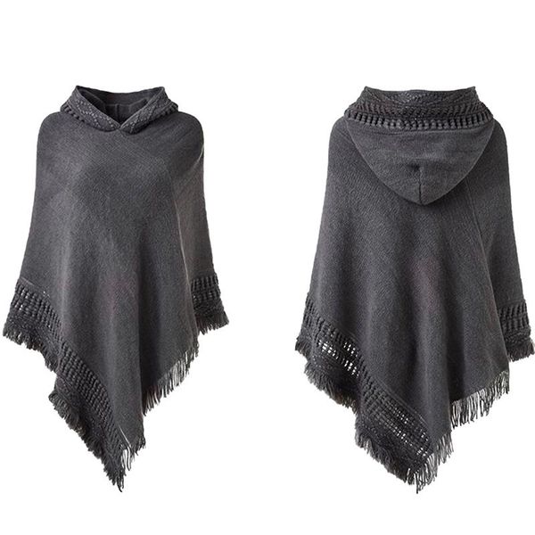scarves women winter knit hooded poncho cape crochet fringed tassel shawl wrap sweater coat autumn scarf fringe, Blue;gray
scarves women winter knit hooded poncho cape crochet fringed tassel shawl wrap sweater coat autumn scarf fringe, Blue;gray