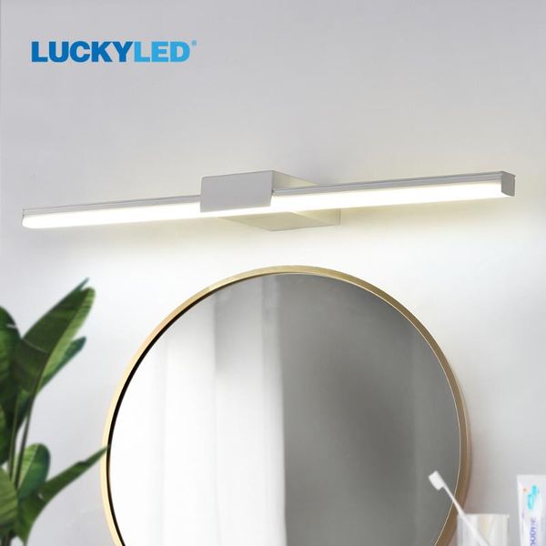 led wall light 8w 12w bathroom black white sconce lamp ac90-260v mount fixtures indoor