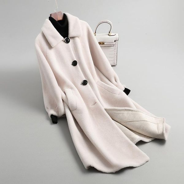 women's fur & faux real coat female jacket 100% wool winter coats women 2021 long clothing fashion mujeres abrigos 1903 pph1541, Black
women's fur & faux real coat female jacket 100% wool winter coats women 2021 long clothing fashion mujeres abrigos 1903 pph1541, Black