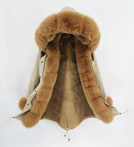 women's fur & faux real coat brand winter jacket women long parka outerwear parkas natural collar hood thick warm streetwear, Black
women's fur & faux real coat brand winter jacket women long parka outerwear parkas natural collar hood thick warm streetwear, Black