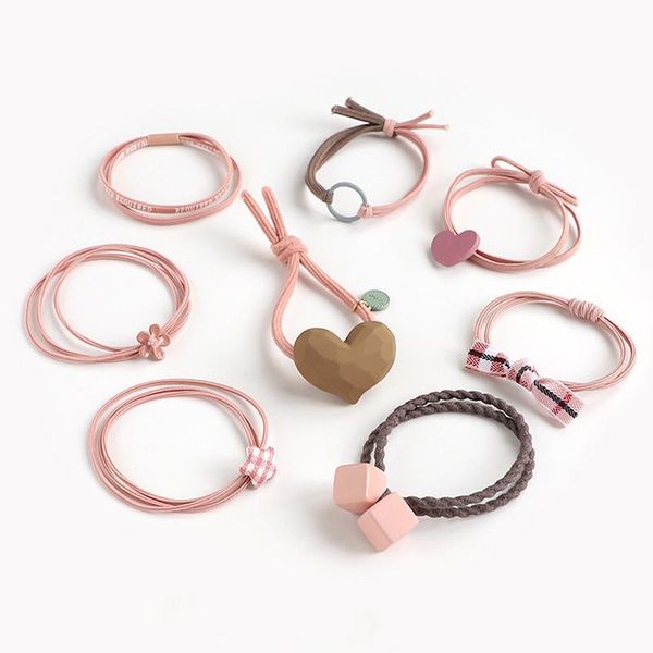 8pcs/set women elegant geometric elastic hair bands ponytail holder scrunchies headband rubber ropes ties band accessories, Slivery;white
8pcs/set women elegant geometric elastic hair bands ponytail holder scrunchies headband rubber ropes ties band accessories, Slivery;white