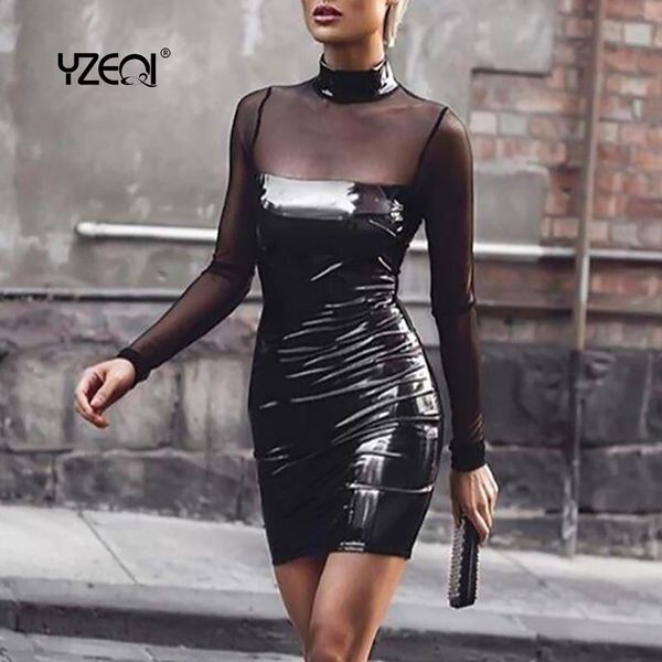 casual dresses yzeqi pu dress women fashion black backless lace slim mini long sleeve club short party stretch summer 2021, Black;gray
casual dresses yzeqi pu dress women fashion black backless lace slim mini long sleeve club short party stretch summer 2021, Black;gray