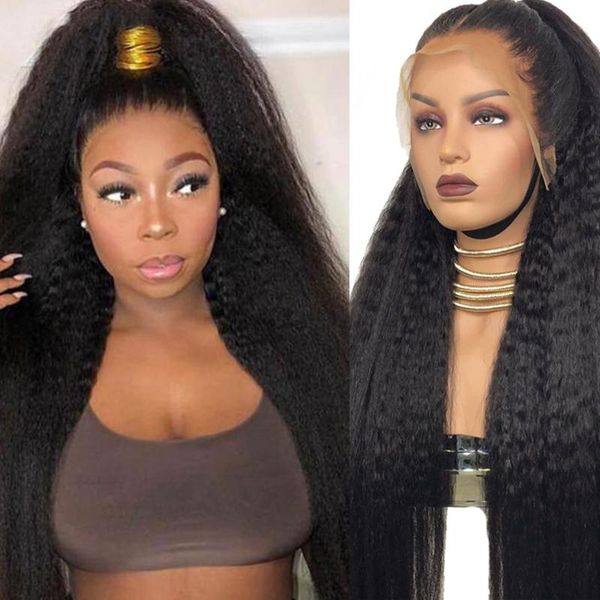 alibonnie 4×4 kinky straight lace front wig with baby hair remy closure for women human high density wigs, Black;brown
alibonnie 4×4 kinky straight lace front wig with baby hair remy closure for women human high density wigs, Black;brown