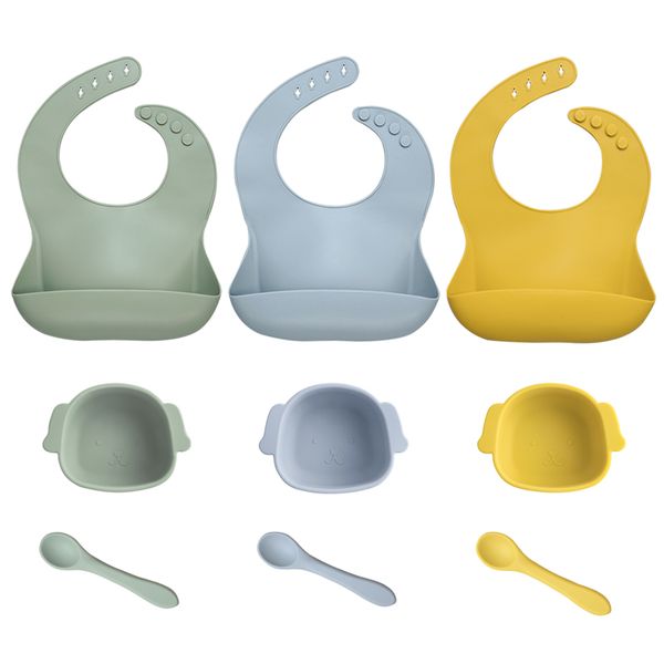 BPA Free Silicone Waterproof Baby Bibs Childrens Dishes Cartoon Food Tray Training Feeding Bowls Spoon Newborn Accessories
BPA Free Silicone Waterproof Baby Bibs Childrens Dishes Cartoon Food Tray Training Feeding Bowls Spoon Newborn Accessories