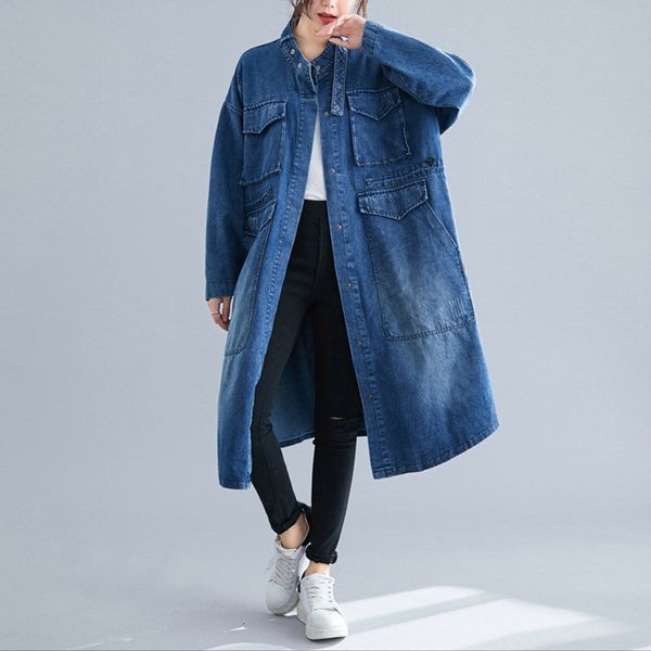 wool denim jeans long coat occasional windbreaker for fall women cardigan bachelor plus size grand vintage mujer chaqueta f1666 kr1b, Black
wool denim jeans long coat occasional windbreaker for fall women cardigan bachelor plus size grand vintage mujer chaqueta f1666 kr1b, Black