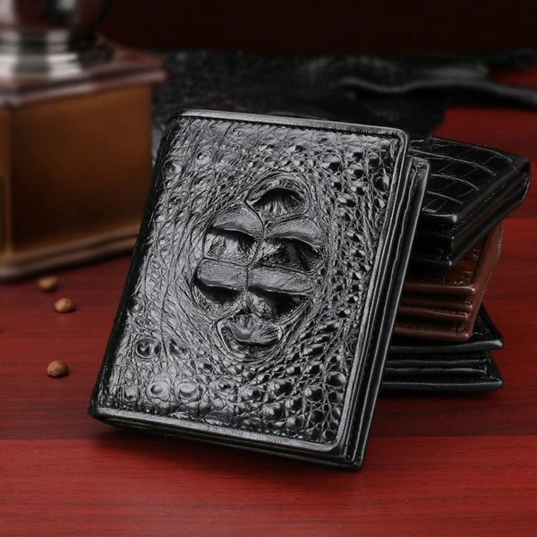 wallets crocodile men's wallet casual business short multi-card leather card holder, Red;black
wallets crocodile men's wallet casual business short multi-card leather card holder, Red;black