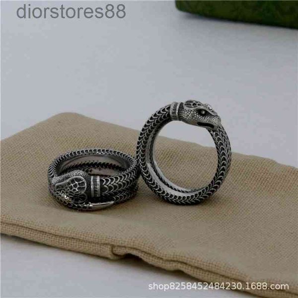 ring taiyin old narrow version snake three dimensional scale trend fashion pair, Silver
ring taiyin old narrow version snake three dimensional scale trend fashion pair, Silver