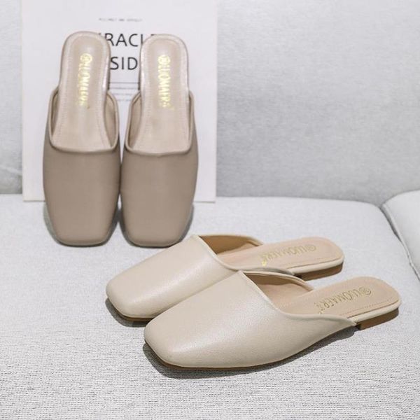 women slippers 2021 square toe slip on slides ladies shallow mouth casual mules flat heel wedges sandals shoes, Black
women slippers 2021 square toe slip on slides ladies shallow mouth casual mules flat heel wedges sandals shoes, Black