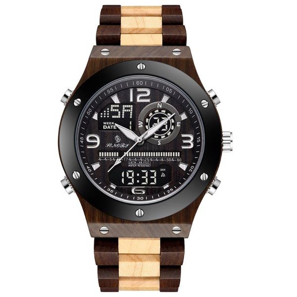 wristwatches luxury wooden watch men electronic quartz dual display wristwatch mens clock bamboo men's watches fashion waterproof, Slivery;brown
wristwatches luxury wooden watch men electronic quartz dual display wristwatch mens clock bamboo men's watches fashion waterproof, Slivery;brown