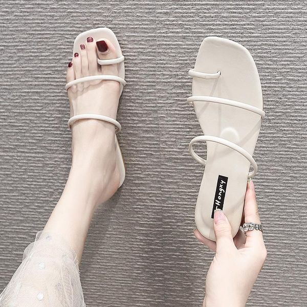 summer style korean women's flat-bottomed slippers ladies toe-strapped sandals and fashion female, Black
summer style korean women's flat-bottomed slippers ladies toe-strapped sandals and fashion female, Black