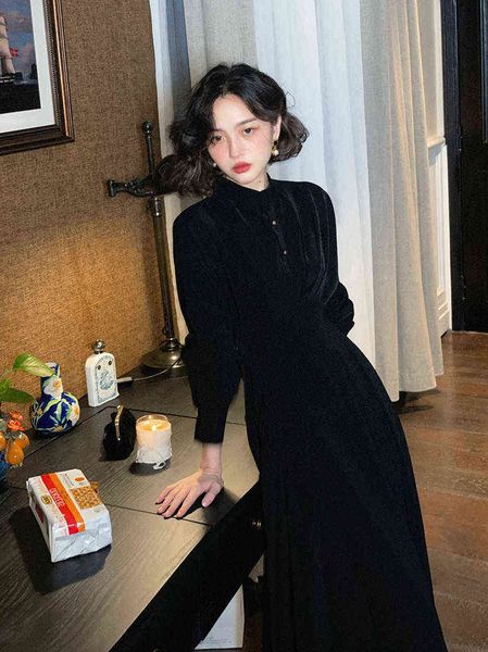casual dresses wine afternoon autumn winter temperament stand collar long sleeve french dr's light mature wind closing waist a-word thi, Black;gray
casual dresses wine afternoon autumn winter temperament stand collar long sleeve french dr's light mature wind closing waist a-word thi, Black;gray