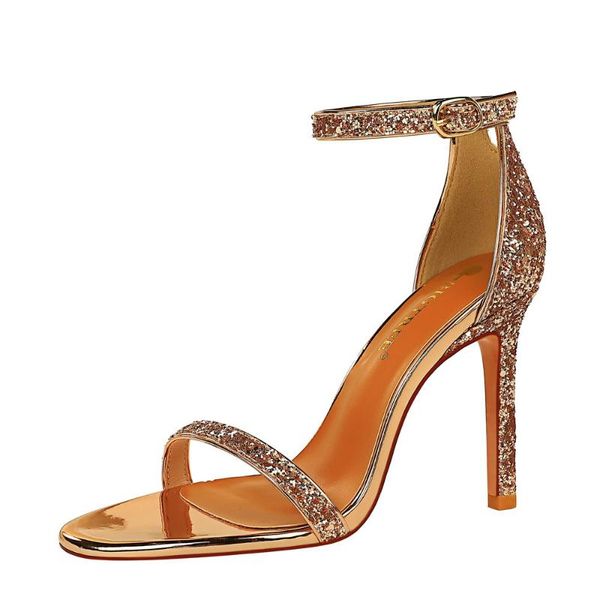 sandals nightclub summer high heels with metallic stilettos and sparkly sequins strappy slit, Black
sandals nightclub summer high heels with metallic stilettos and sparkly sequins strappy slit, Black