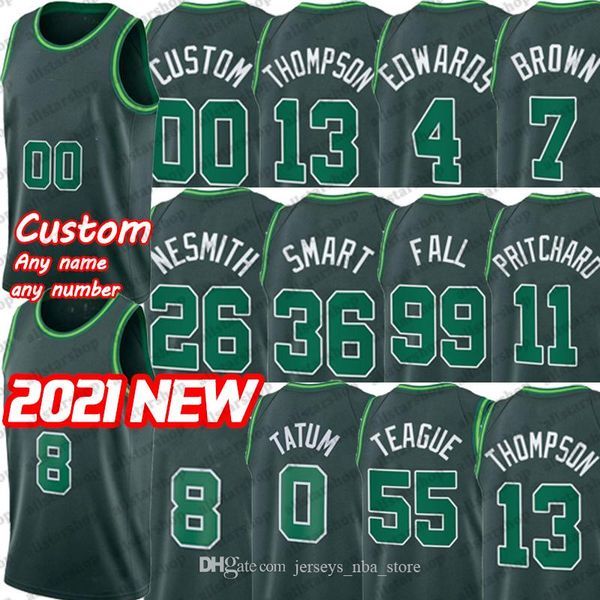 men's team basketball jerseys green 36 smart 55 teague 4edwards 11pritchard 7brown 99fall 2021 new jersey, Black;red
men's team basketball jerseys green 36 smart 55 teague 4edwards 11pritchard 7brown 99fall 2021 new jersey, Black;red
