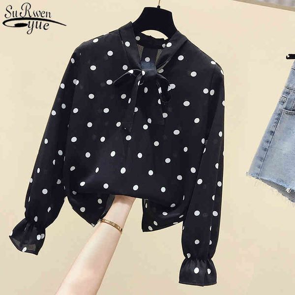 shirt women autumn loose retro flare long sleeve elegant 's blouse bow collar lace-up blusas mujer 11180 210427, White
shirt women autumn loose retro flare long sleeve elegant 's blouse bow collar lace-up blusas mujer 11180 210427, White