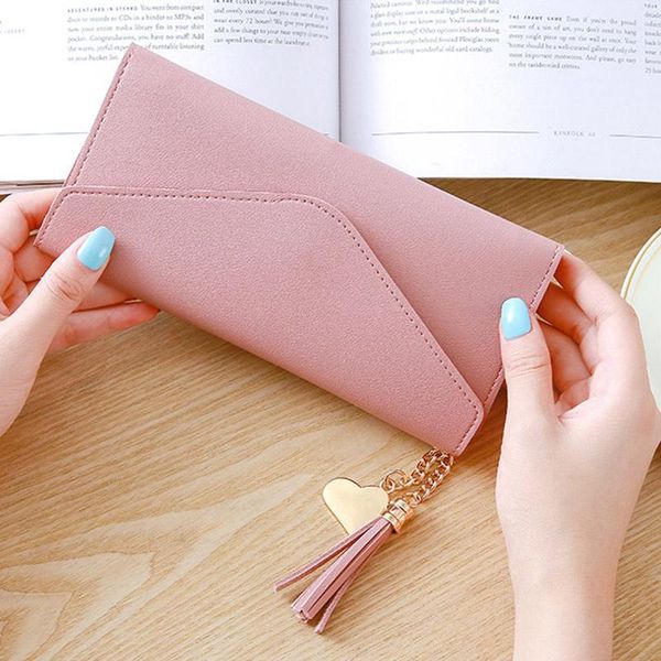 wallets women leather slim wallet long design trifold holder organizer purse ie998, Red;black
wallets women leather slim wallet long design trifold holder organizer purse ie998, Red;black
