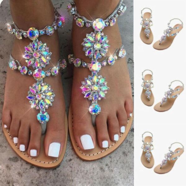 sandals boho ladies women's rhinestones flat summer comfy flip flops shoes gift tc21, Black
sandals boho ladies women's rhinestones flat summer comfy flip flops shoes gift tc21, Black