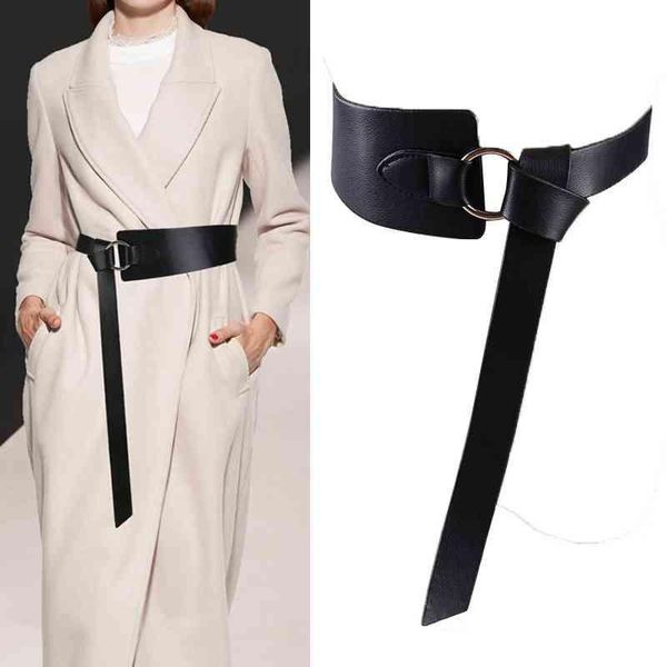 belts 2021 wide leather corset belt female tie thin red black bow leisure for lady coat dress waistband cummerbunds, Black;brown 
belts 2021 wide leather corset belt female tie thin red black bow leisure for lady coat dress waistband cummerbunds, Black;brown