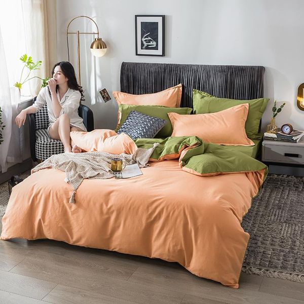 the cotton solid color double series of four-piece quilt cover and pillowcase set three-piece 220x240cm bed sheet bedding sets
the cotton solid color double series of four-piece quilt cover and pillowcase set three-piece 220x240cm bed sheet bedding sets