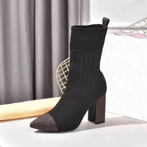boots designer socks autumn winter shoes knitted elastic bootes luxury women high-heeled shoe large size 35-41-42, Black
boots designer socks autumn winter shoes knitted elastic bootes luxury women high-heeled shoe large size 35-41-42, Black