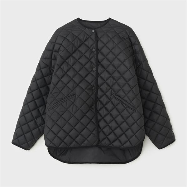 autumn winter women black coat front short and long design loose single breasted cotton warm jacket 211018
autumn winter women black coat front short and long design loose single breasted cotton warm jacket 211018