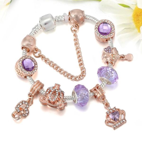 charm bracelets silver-plated snake bone chain with rose gold beads pendant, exquisite girl bracelet, wedding party gift, women's brand, Golden;silver
charm bracelets silver-plated snake bone chain with rose gold beads pendant, exquisite girl bracelet, wedding party gift, women's brand, Golden;silver