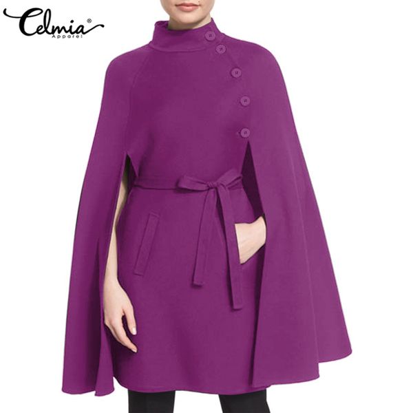 jacket 5xl celmia winter fashion coats women cloak jackets vintage high collar capes poncho sleeveless belted buttons fleece overcoat 7, Black;brown
jacket 5xl celmia winter fashion coats women cloak jackets vintage high collar capes poncho sleeveless belted buttons fleece overcoat 7, Black;brown